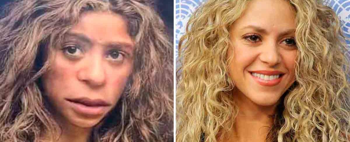 Usan foto de Shakira modificada como mujer Neandertal en un museo de prehistoria