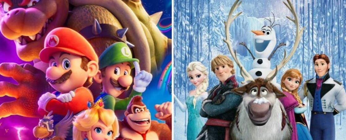 "Super Mario Bros. La Película" venció a "Frozen" - SuperGeek.cl