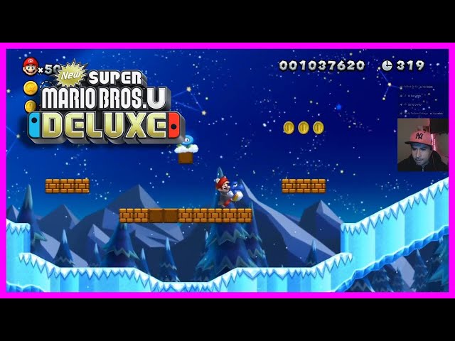 🔥 New Super Mario Bros. U Deluxe NIVEL : AVALANCHA DE PUINGUIZADORES las 3 monedas con MARIO