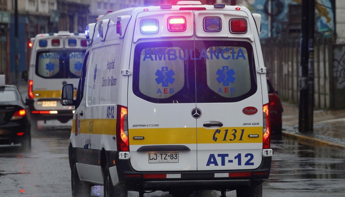 Roban camilla de una ambulancia en Quillota: delincuente golpeó a conductor