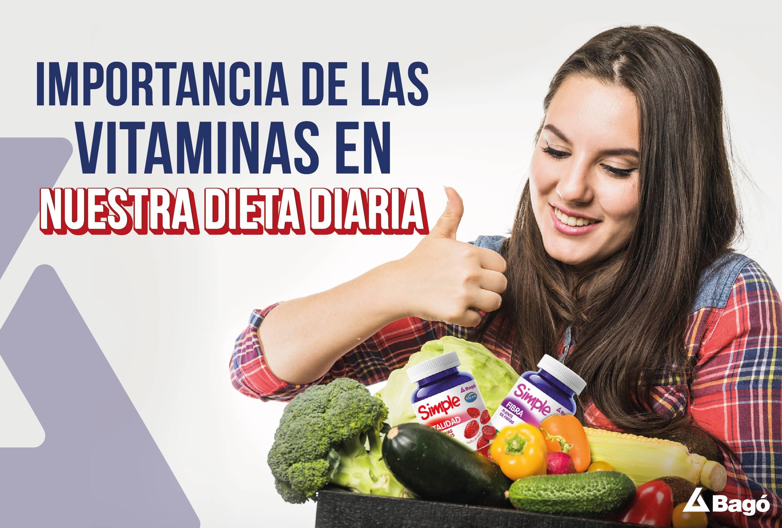 Importancia de las vitaminas en nuestra dieta diaria - Simple | Bagó
