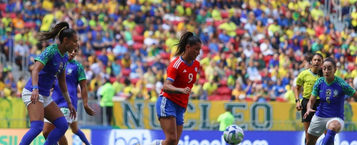 La Roja femenina cayó en amistoso ante Brasil en el Mané Garrincha
