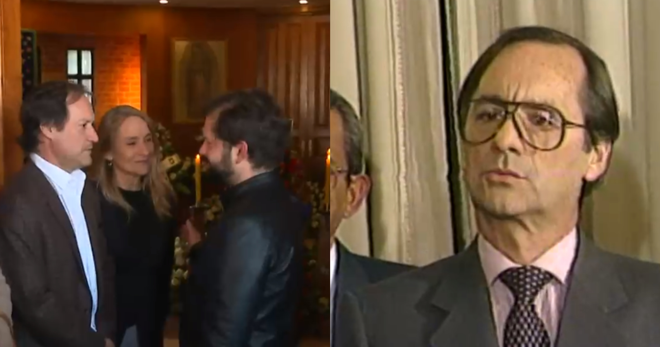 Presidente Boric y ex mandatario Sebastián Piñera llegan a despedir a Belisario Velasco - CHVNoticias.cl