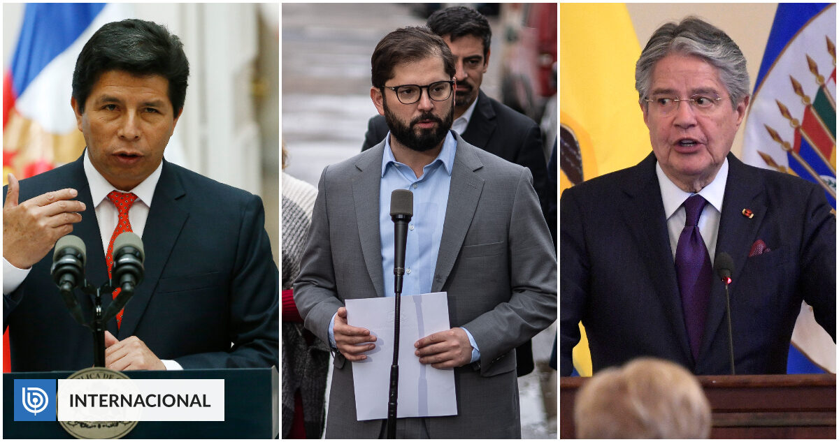 Solo queda Boric: presidentes sudamericanos no concluyen sus mandatos