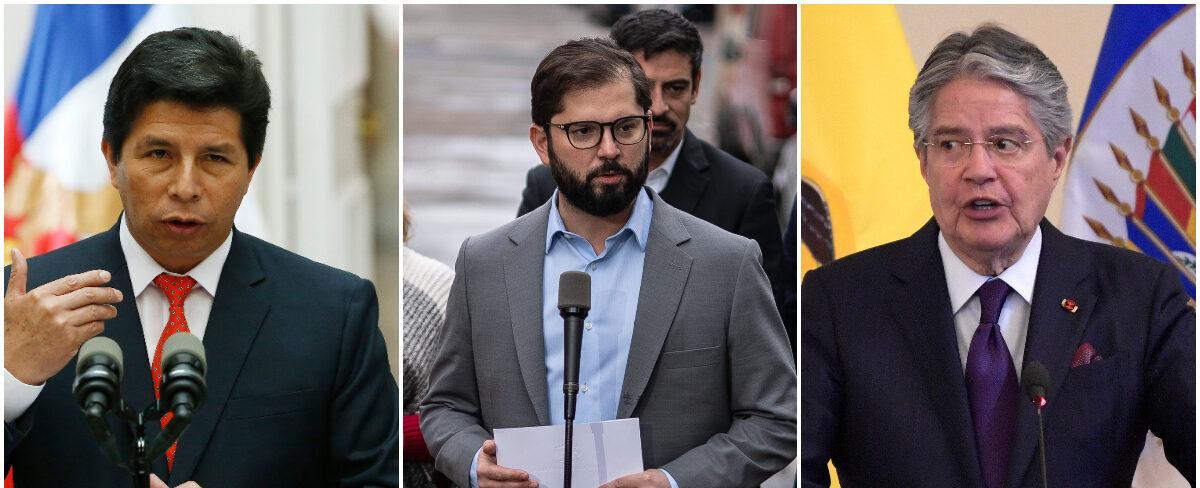 Solo queda Boric: presidentes sudamericanos no concluyen sus mandatos