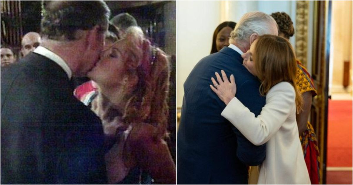 ¡Se repite el coqueteo 26 años después! La Spice Girl Geri Halliwell se volvió a saltar el protocolo y besó al rey Carlos III