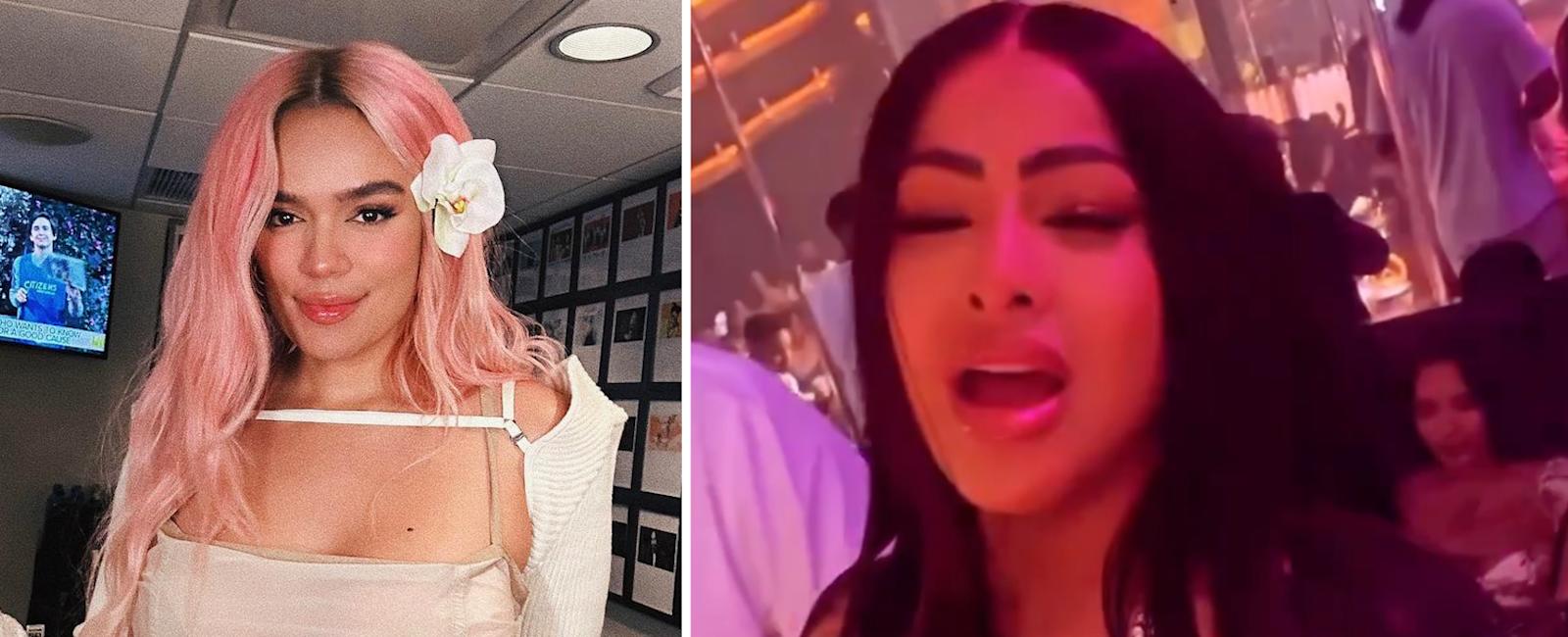 ¿Yailin cantando un éxito de Karol G? Video la mostraría interpretando 'Provenza' en un antro