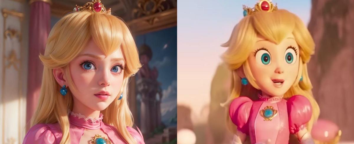 Super Mario Bros. La Película: IA muestra versión realista de Peach y es bellísima