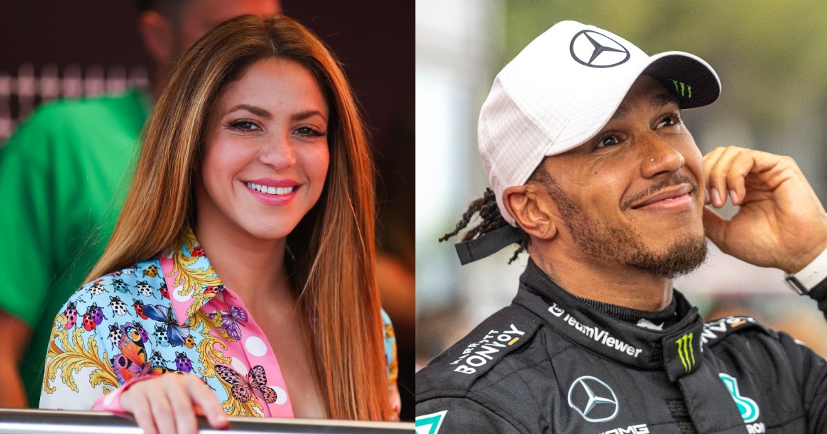 Shakira apoya a Lewis Hamilton en Barcelona ¿habrá romance?