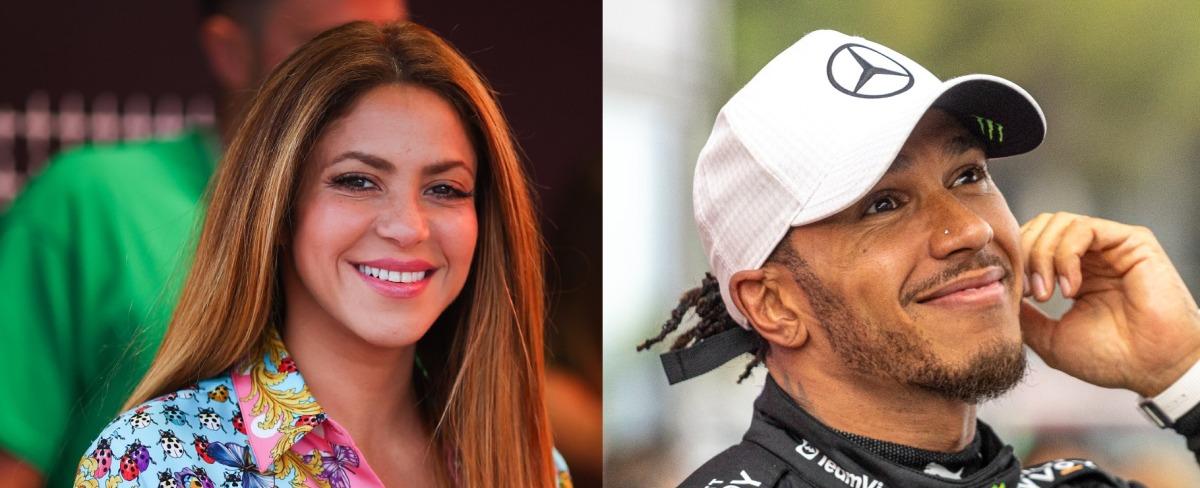Shakira apoya a Lewis Hamilton en Barcelona ¿habrá romance?