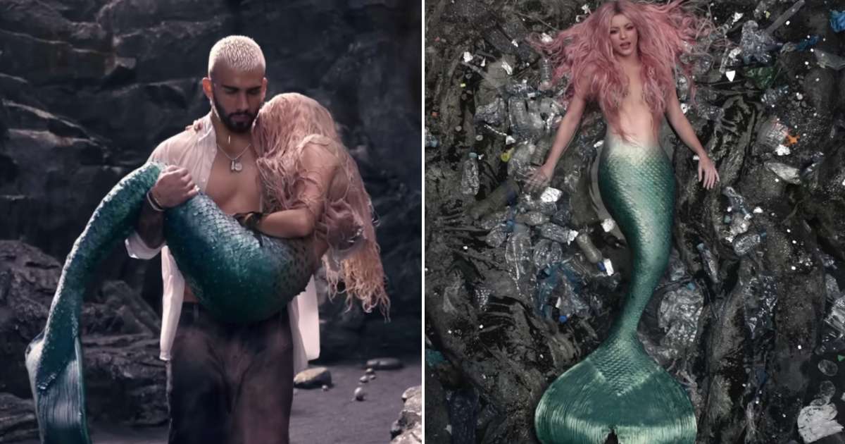 Convertida en una sexy sirena, Shakira arrasa con el estreno de "Copa Vacía" junto a Manuel Turizo