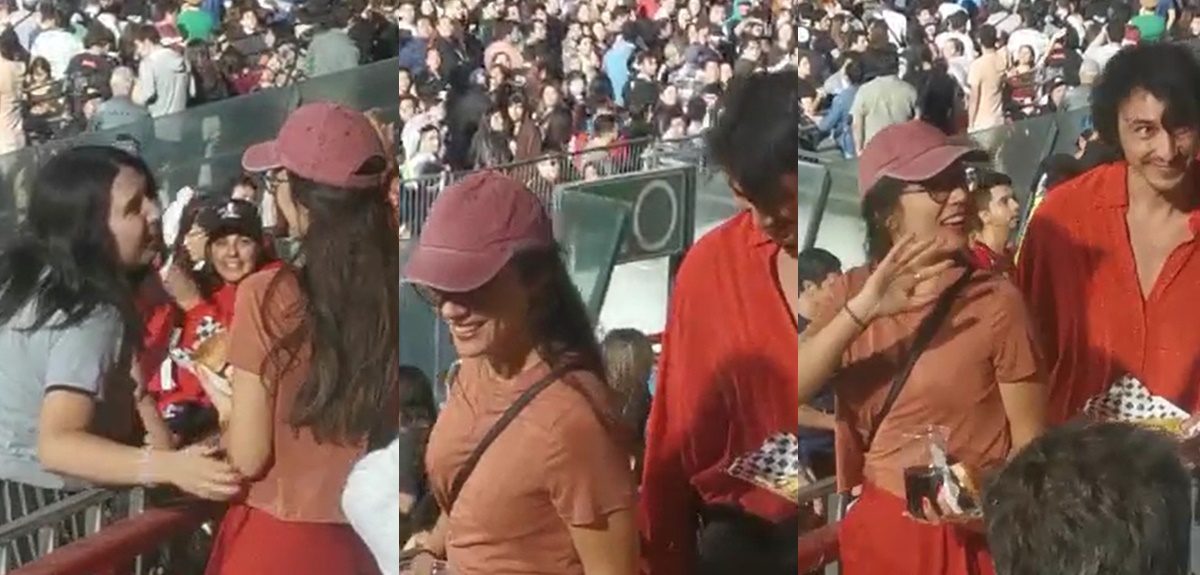 Camila Vallejo y Abel Zicavo ovacionados en concierto de Los Bunkers