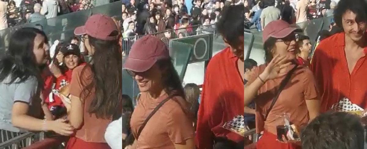 Camila Vallejo y Abel Zicavo ovacionados en concierto de Los Bunkers