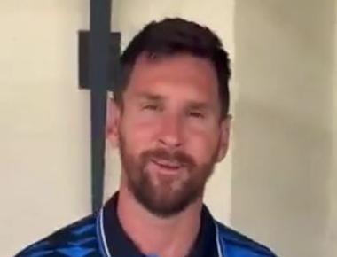 Video: Messi lució la camiseta que usó Maradona en el Mundial de Estados Unidos 1994