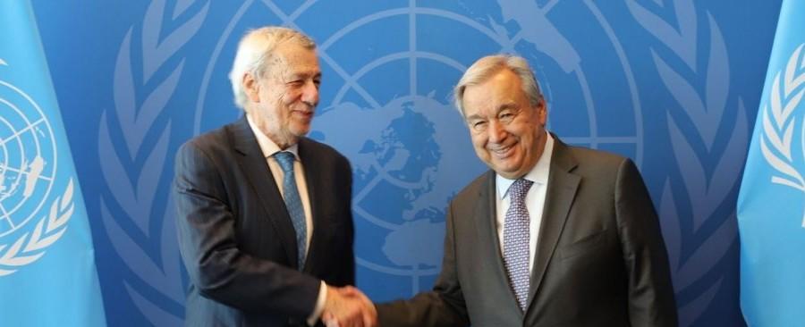 Previo a presidir Ecosoc: Canciller Van Klaveren se reúne con secretario general de la ONU