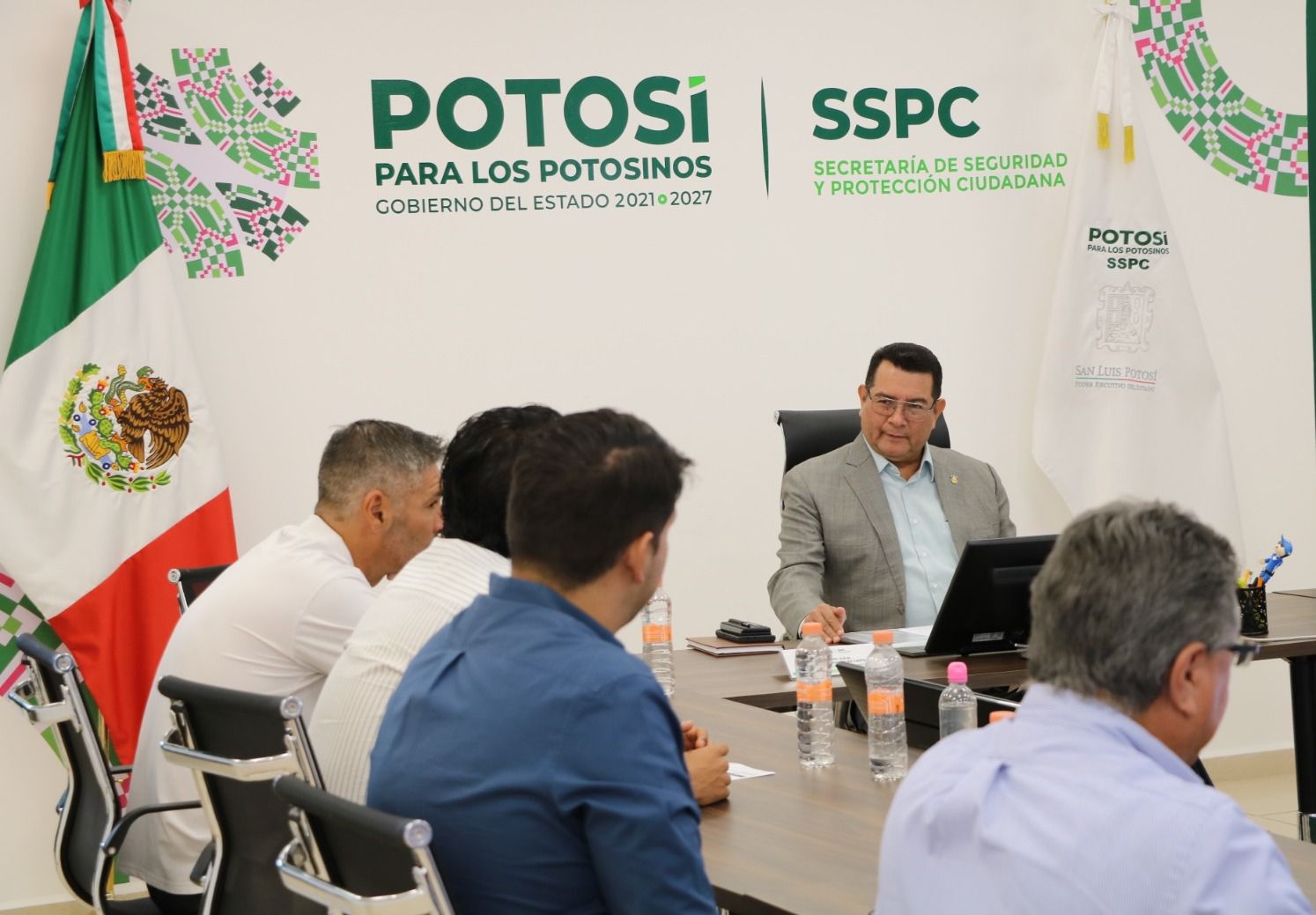 "Operativo "Estadio Seguro" encabezado por Secretaría de Seguridad Estatal para el partido Atlético de San Luis vs. Rayados del Monterrey"