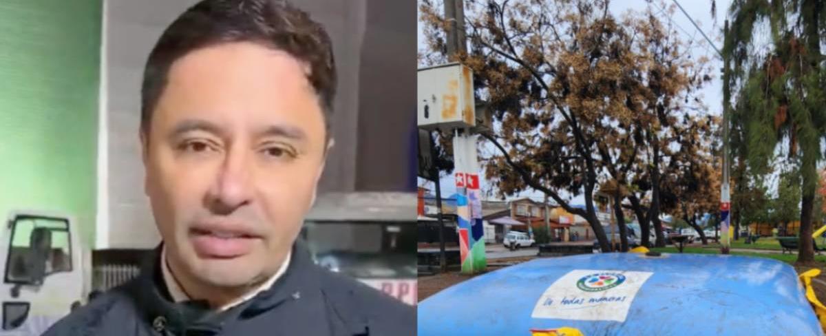 Rodolfo Carter sorprende con "guateros" para el corte de agua