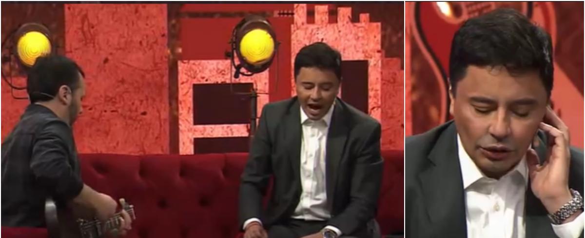 Rodolfo Carter cantó en vivo tema de U2 en Canal 13 y se volvió viral: "Se hace lo que se puede"
