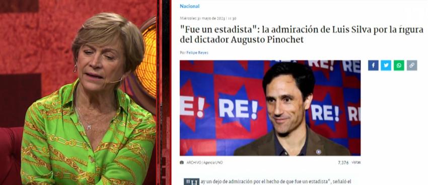 "Me duele que él no haya dado la cara..." Matthei por Pinochet y los DD.HH.