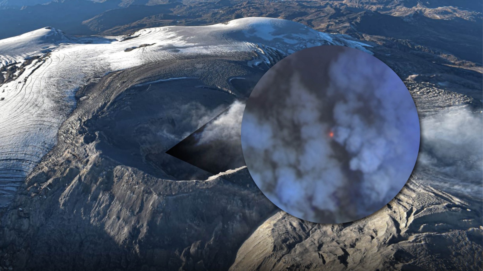 El misterio de la luz roja en el Nevado del Ruiz: ¿a qué se debe este fenómeno? | Cambio Colombia