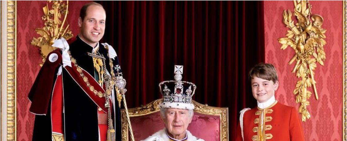 Publican las fotos oficiales de Carlos III como rey junto a los herederos al trono: no está Harry