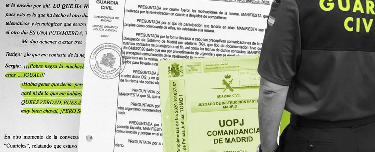 Imputado por investigaciones ilegales un guardia civil que vinculó al 8M y al Gobierno con la expansión del COVID