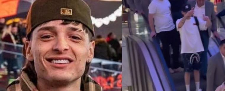 "Ni que fuese Bad Bunny": Peso Pluma genera críticas por pasear rodeado de guardaespaldas