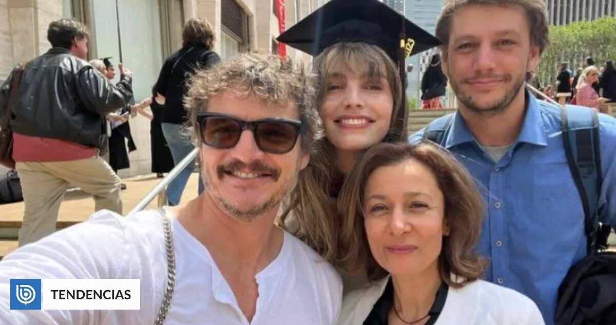 Pedro Pascal acompañó a su hermana Lux en ceremonia de graduación de célebre academia