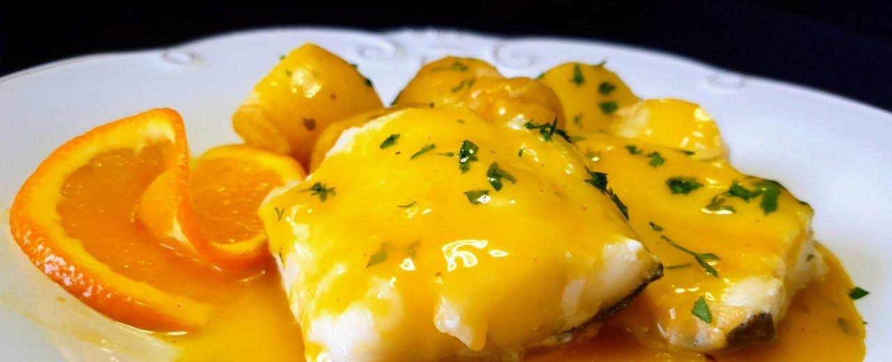 BACALAO a la naranja, receta de pescado fácil y rápida
