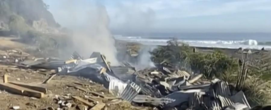 Reducido a escombros: Así quedó el polémico restaurante de la "Toma VIP" de Constitución