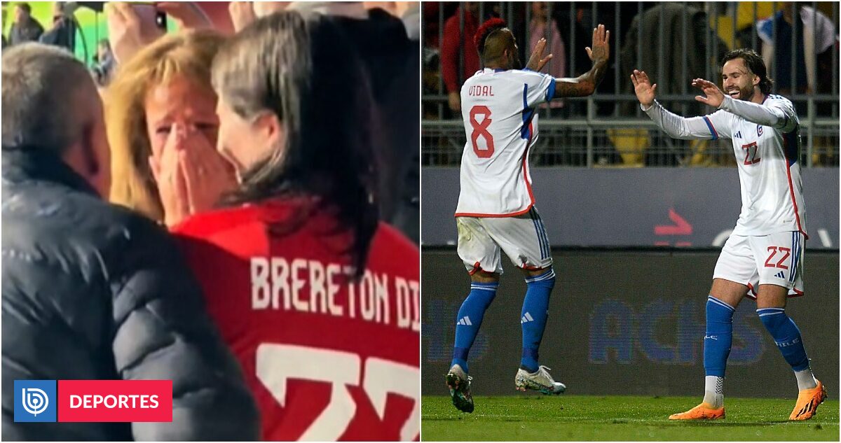 La emoción de la mamá de Brereton por los goles de su hijo en La Roja