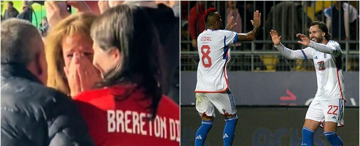 La emoción de la mamá de Brereton por los goles de su hijo en La Roja