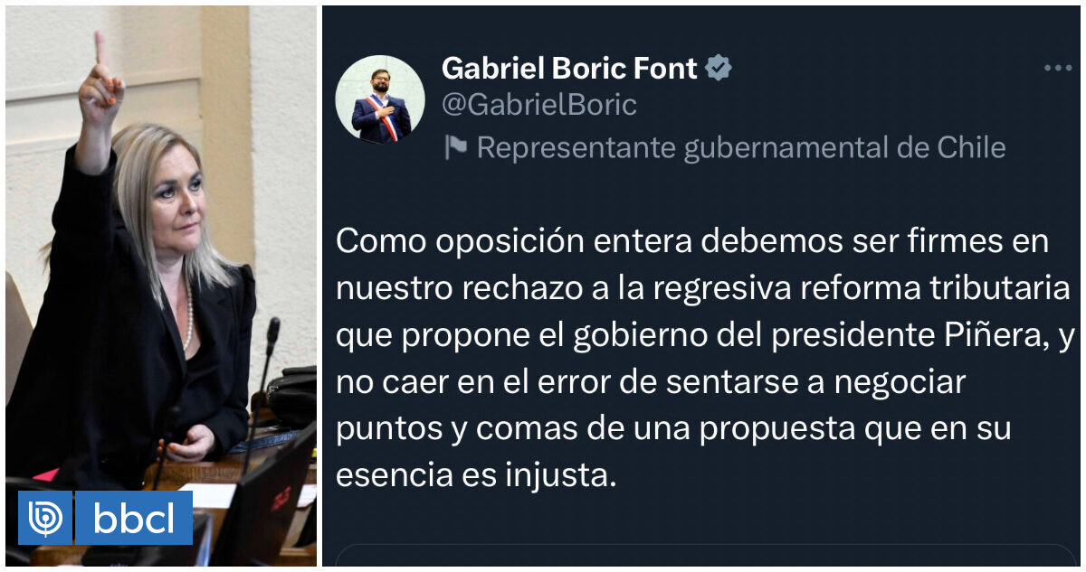 Jiles responde cuestionamientos recordando viejos tuits de Boric contra Reforma Tributaria de Piñera