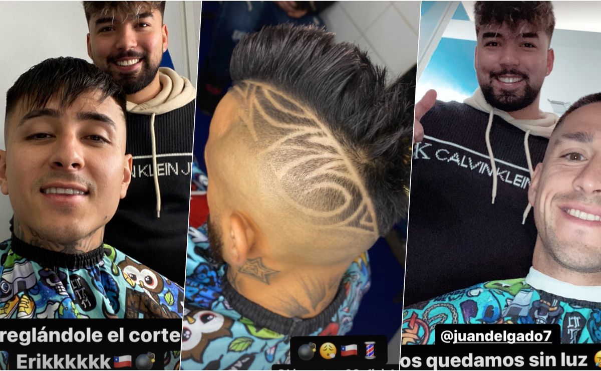 La Roja despeja la mente con visita de barbero a Juan Pinto Durán