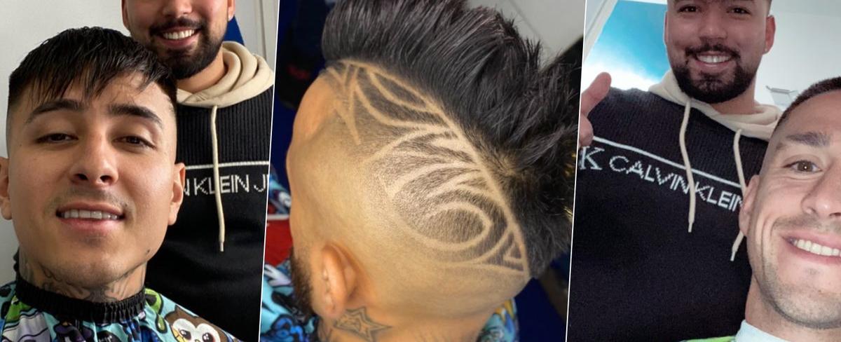 La Roja despeja la mente con visita de barbero a Juan Pinto Durán