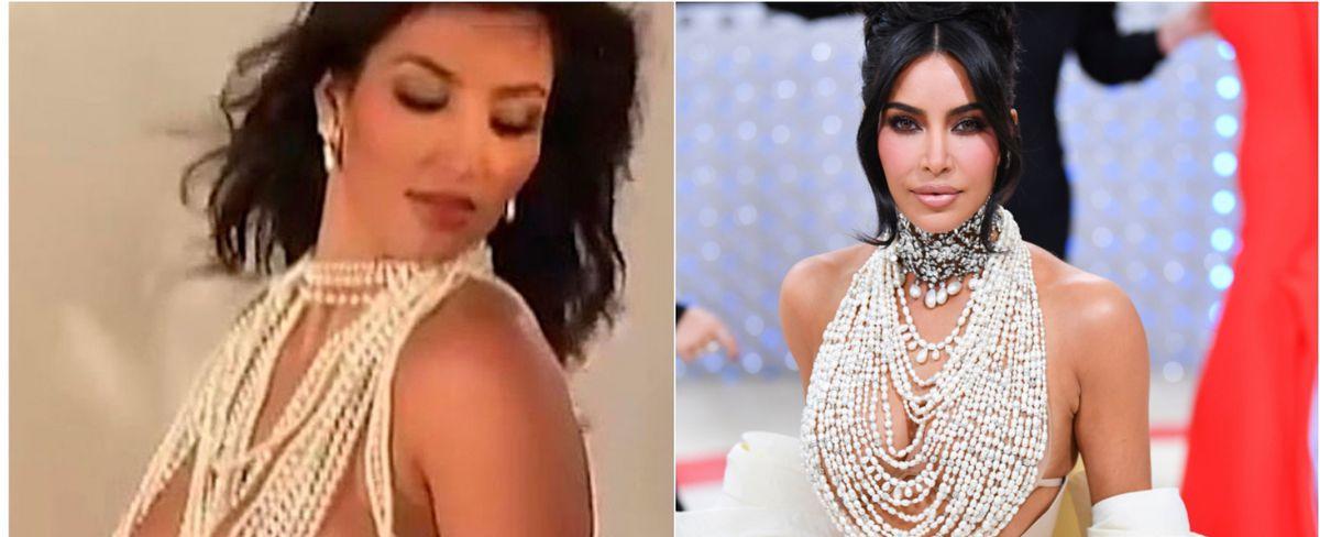 ¿Una candente venganza? Este sería el mensaje oculto del vestido de perlas de Kim Kardashian en la Met Gala