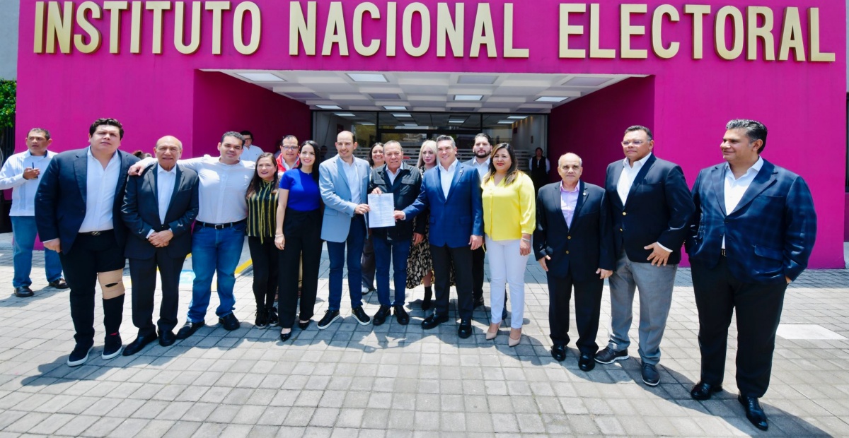 PAN, PRI y PRD formalizan ante el INE el registro del Frente Amplio