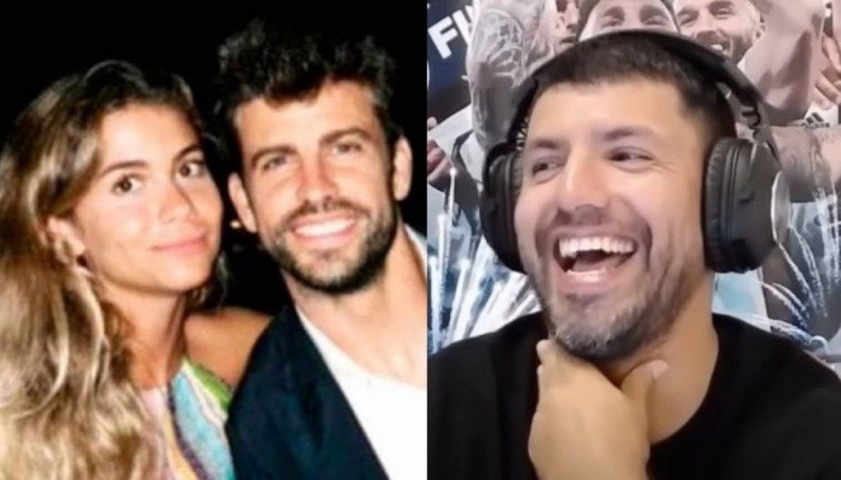 El comentario del "Kun" Agüero que desató risas en foto de Piqué con Clara Chía