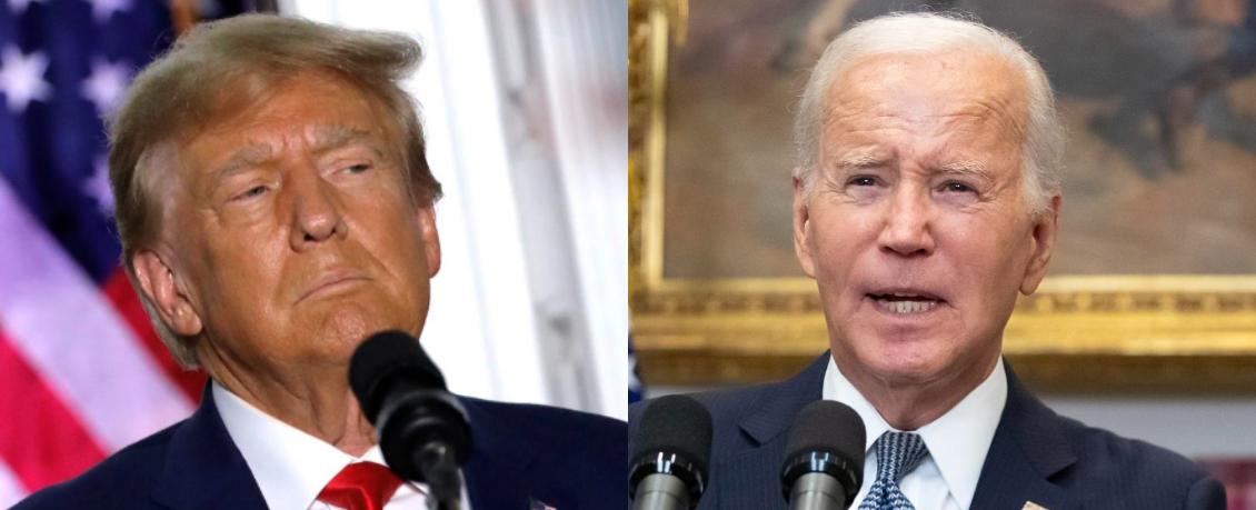 Biden y Trump, empatados de cara a las presidenciales de 2024