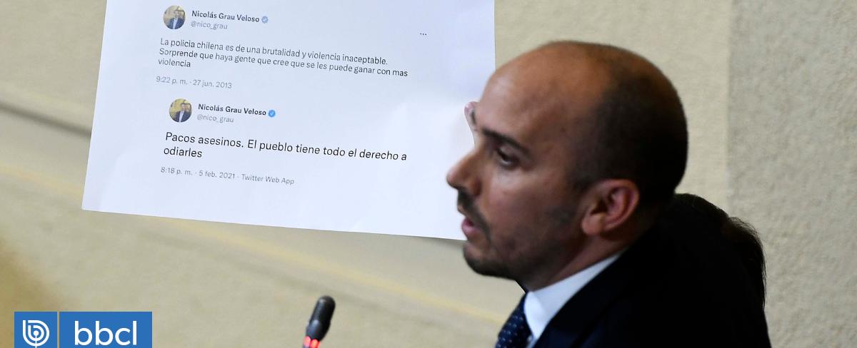 Interpelación a Tohá: Mirosevic enrostra Constitución a Longton por mostrar tuits de Orellana y Grau