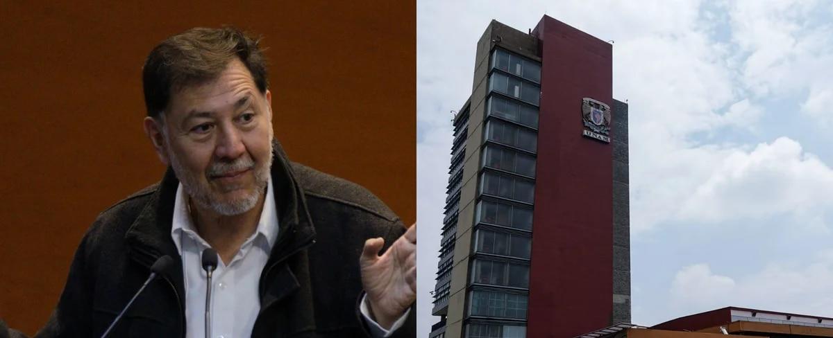 Noroña recriminó a la UNAM por alertar sobre el Covid 19: “Son unos cretinos”