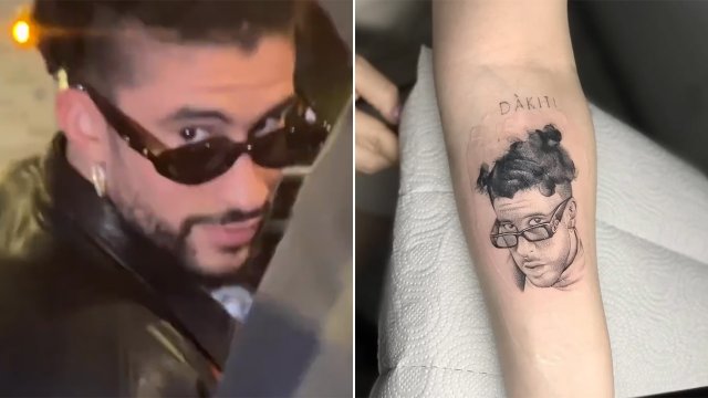 [Video] Bad Bunny vuelve a ser criticado por su actitud con fanática que se tatuó su rostro