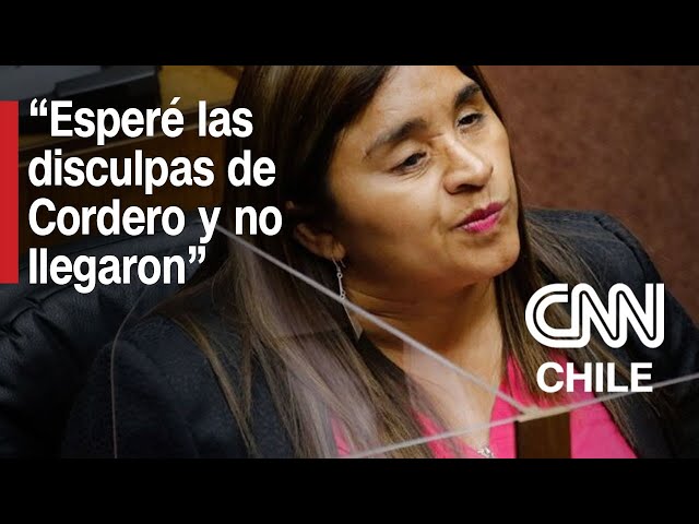 Campillai explica solicitud de desafuero a Cordero por injurias graves