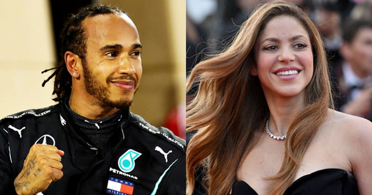 ¡En llamas! Lewis Hamilton y Shakira avivan rumores de romance - m360.cl