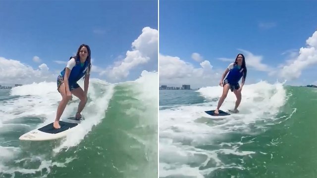 [Video] "¿Qué no sabe hacer esta mujer?": Shakira presumió su talento para el surf