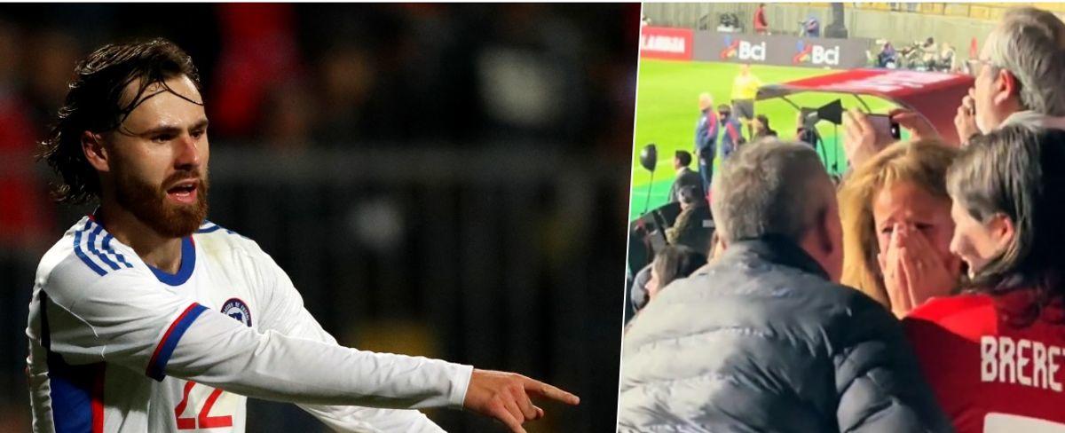 Las lágrimas de la mamá de Ben Brereton al verlo anotar en la Roja