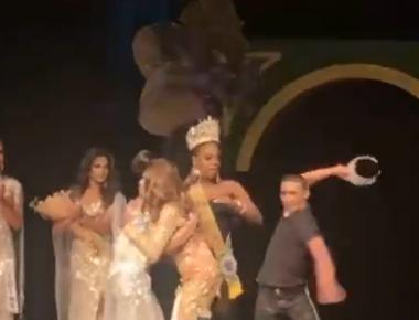Hombre interrumpe coronación de Miss Gay Mato Grosso 2023 y rompe corona tras conocer el resultado
