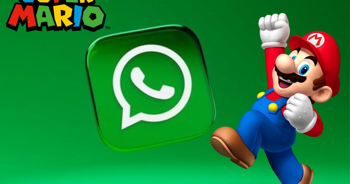 Ahora puedes cambiar el logo de WhatsApp por uno de la cara de Mario Bros