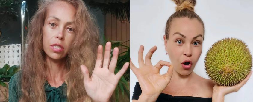 Influencer vegana por dieta extrema a base de frutas