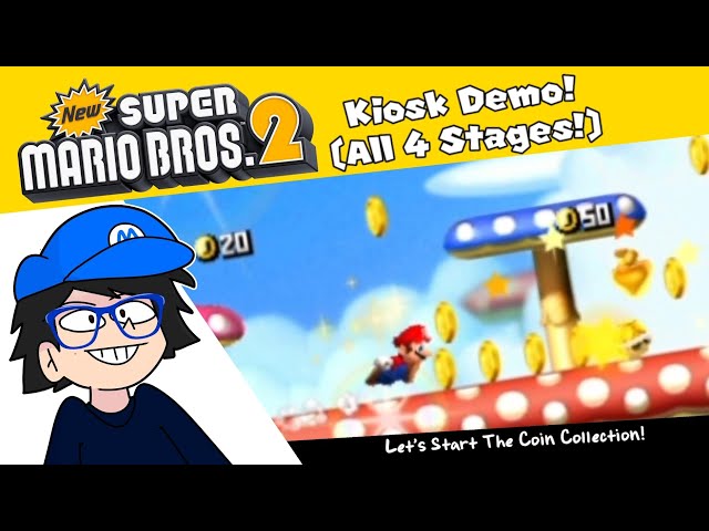 Collect Big Coin Stacks In-Store! (New Super Mario Bros 2, Kiosk Demo) [ALL 4 STAGES!]